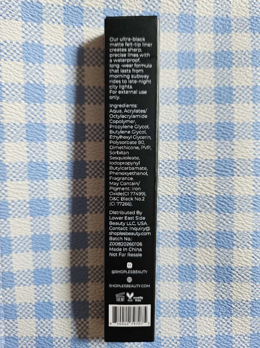 🌟 4/10$ LOWER EAST SIDE Black Felt Tip Liquid Eyeliner
